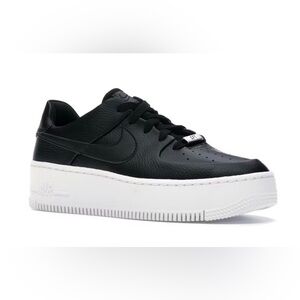 Nike Women's Air Force 1 Sage Low Black and White